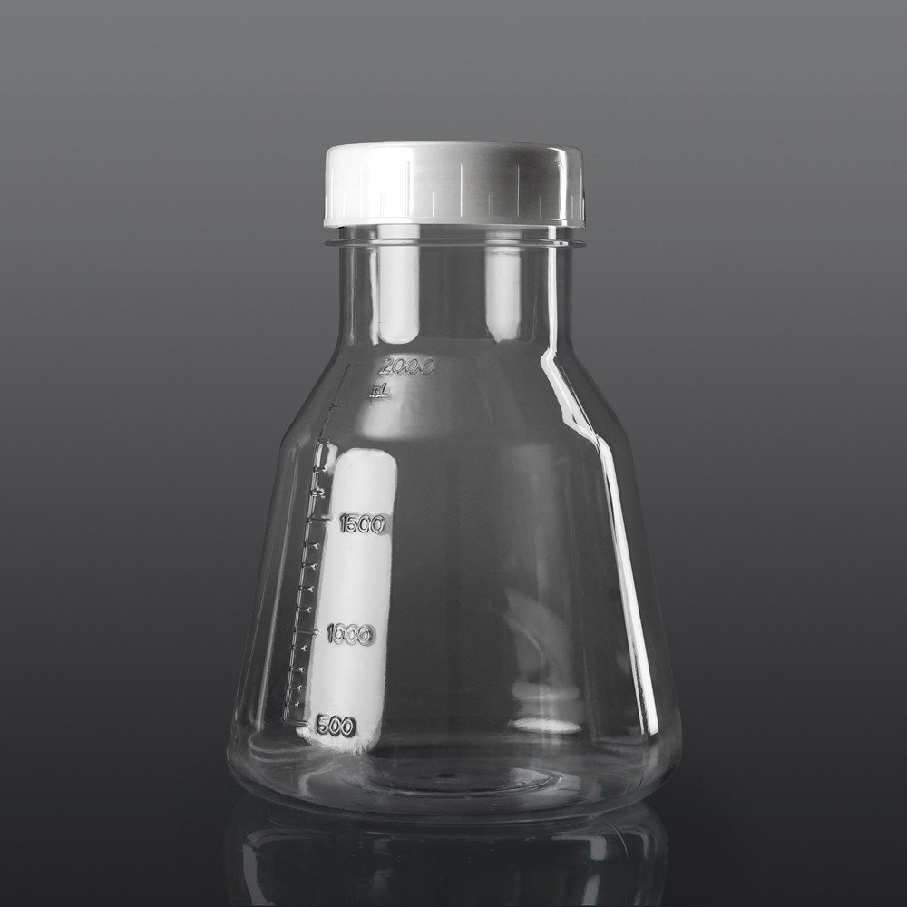 2000mL PC Erlenmeyer Flask (Vented,Conical Flask,RNase & DNase Free,Sterile)